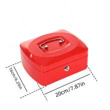 Caja de llaves portátil, caja de seguridad para el hogar y la tienda, caja de acero para dinero, caja de seguridad para efectivo, almacenamiento oculto para monedas, dinero y joyas