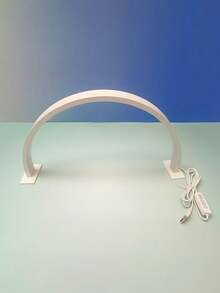 USB Powered Cordless Switch Desk Lamp, Suitable For Handcraft Lighting, Nail Care, Tattoo Decoration, Rainbow Desk Lamp, LED Nail Lamp, Half-Moon Desk Lamp, USB Powered, 3-Color Dimming Button, Suitable For Bedroom Or Study Nail Care And Reading, Living Room Cabinet Decor Lamp, Gift For Friends Or Loved Ones - Multicolor - View 12