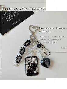 原创黑猫系列钥匙扣，亚克力猫咪气球可爱宠物包挂件，送朋友的礼物，收藏品，纪念品，节日礼物 - 彩色 - 查看 4