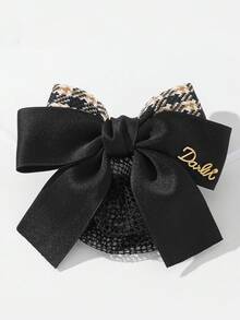 1pc Hair Net With Bowknot For Women, Ideal For Nurse, Air Hostess, Bank Staff Valentine's Day Valentines Hair Clips Hair Claws Hair Slide Hair Barrettes, School Stuff, Elegant, College, Bows, Cute, Hair Accessories, Head Accessories, Hairpin,Summer,Holiday,Travel - 1 Item - View 7