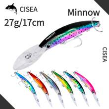 CISEA F5 鱼饵 小鱼饵 适用于钓鱼 硬饵 鱼钩头 浮水 27 克 17 厘米 - 彩色 - 查看 3