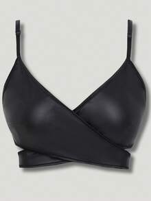 Black Strapless Women's Fashion Outerwear Top, Waist Cincher, Versatile Shaping Top - Black - View 1