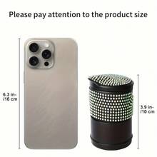 Gạt tàn thuốc lá trên ô tô - Không khói, Giá để cốc trên ô tô có nắp, Phù hợp với mọi loại xe, Gạt tàn thuốc lá trên ô tô không có đèn, Phụ kiện nội thất ô tô, Gạt tàn thuốc lá thời trang, Nhựa bền - màu đen - Xem 8