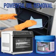 H4Cacle 150克/250克强力烤箱清洁膏，厨房重油污和烟熏清洁剂，厨房专用多用途清洁膏，强力去除重油污和污垢，除臭并去除锅底黑化，适用于抽油烟机重油污去除剂和污垢去除膏。 - 476 - 查看 10