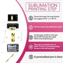 Sublimation Pens Blank No Clip With Shrink WrapHeat Transfer Sublimation Ballpoint Pen Aluminum Customized Pen Personalized Pen For Christmas Diy Office School Stationery Supplies 10 Pack-0142 - Màu xanh lam - Xem 4