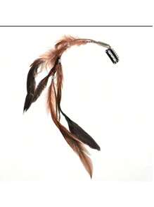 3 Peças Clipes de Cabelo Vintage Boêmios com Borla, Clipes de Cabelo com Penas, Acessórios de Cabelo Femininos com Decoração de Penas, Adequado para Festa, Baile, Roupa de Praia, Clipes de Garra, Grampos de Cabelo, Presilhas de Cabelo, Barras de Cabelo