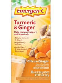 Emergen-C Vitamina C Ashwagandha Bebida en Polvo, Suplemento Dietético para Apoyo Inmunológico, Mezcla de Bayas - 18 Unidades