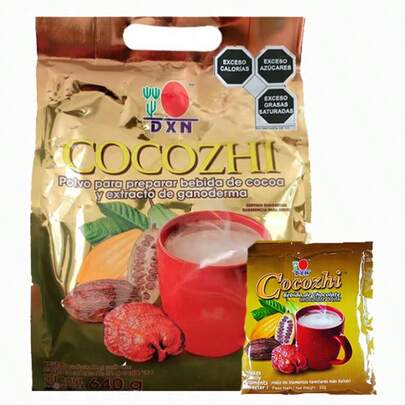 Cocozhi DXN Bebida de Chocolate con ganoderma (Bolsa con 20 sobres)