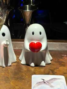 1pc Halloween Solid Ghost Figurine: Cute And Adorable Design, Variety Of Styles, Resin Desktop, Home Decor And Suitable As Photography Prop, Creative Gift For Halloween, Christmas