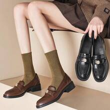 Women Loafers Shoes - Black - View 2
