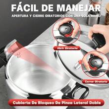 4L Aluminum Pressure Cooker Steamer Soup Pot Set Cooking Meat Compatible With Gas Stove Top And More For Kitchen Restaurants, Used For Cooking Rice, Soup - Silver - View 7