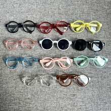 17cm Plush Doll Suitable For 6.5cm Doll Pet Glasses Sunglasses Doll, Cute Lens Glasses - Multicolor - View 1