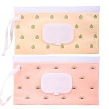 2pcs Baby Wipes Dispenser, Portable Refillable Wipes Holder, Baby Wipes Container, Wipes Dispenser, Reusable Travel Wipes Pouch - Multicolor - View 27