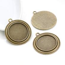 4pcs 25mm Inner Size Multi-Styles Pendant Cabochons Blank Base Setting Bezel Tray DIY Jewelry Making Accessories Findings For Necklace Keychains - Pendant Blank Base Setting - View 10