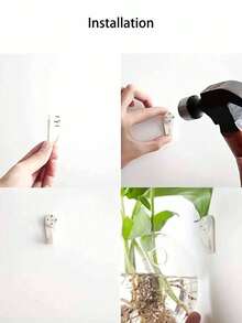 圆形玻璃花瓶，壁挂式植物种植盆，水培花瓶，家庭办公室客厅装饰，壁挂式鱼缸，悬挂式水培花瓶，卧室墙壁装饰（款式随机发货）