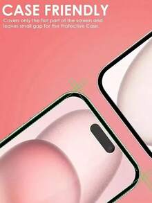 Juego de 4 en 1 - 2 protectores de pantalla de vidrio templado 9H + 2 protectores de lente de cámara, anti-arañazos, alta definición, cobertura completa, compatible con iPhone 16 Pro Max/16/16 Pro/16 Plus/15 Pro Max/15 Pro/15 Plus/15/14 Pro Max/14 Pro/14 Plus/14/13/12/11 Pro Max, protección diaria esencial, accesorio de oficina y hogar, a prueba de agua, a prueba de golpes, anti-caída, anti-huellas - transparente - Ver 6