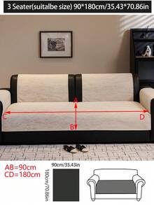 1 件四季沙发垫套，现代简约防滑双层防水薄膜沙发座垫，防尘，可水洗，柔软，防褪色，宠物友好，适合卧室、办公室、客厅组合家具、L 型沙发和 1/2/3/4 座沙发 - 卡其色 - 查看 15