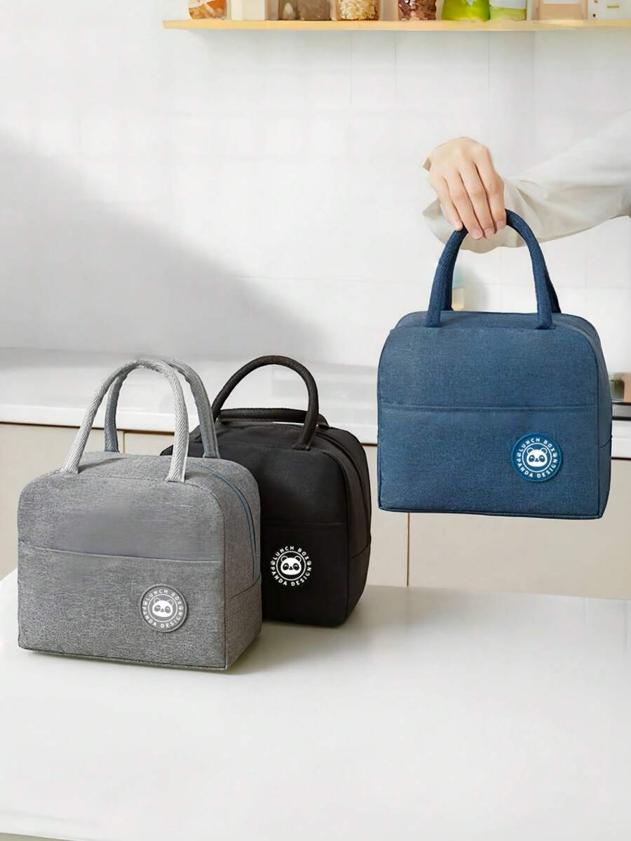 Insulated Lunch Bag, Portable Lightweight Thermal Tote Lunch Bag, Outdoor Picnic Bag, Student Lunch Box, Multi-Functional Sports Work And Outdoor Camping Lunch Bag, Random Color, Camping Queue, Takeout Restaurant, Back To School Season