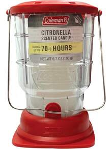 Linterna de vela de citronela para exteriores de más de 70 horas, diseño clásico con asa fácil de transportar y colgar, tiempo de combustión extendido para camping, picnic y ambiente de - Verde - Ver 1