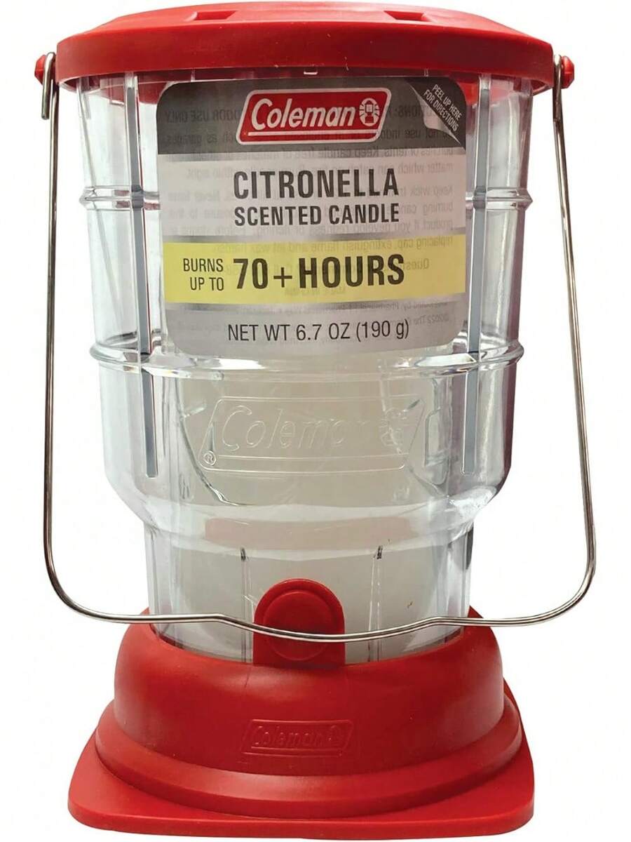 Linterna de vela de citronela para exteriores de más de 70 horas, diseño clásico con asa fácil de transportar y colgar, tiempo de combustión extendido para camping, picnic y ambiente de - Verde - Ver 1