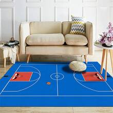 Basketball Court Rug, 3x5ft, Sports Area Rug For Kids' Bedroom, Home Decor Carpet Floor Mat, Basketball Game Decorative Rug Gift - 10 - 查看 10