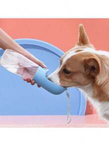 Portable Pet Water Bottle, Leakproof Dog/Cat Outdoor Walking Water Bowl For Chihuahua, Bulldog And Other Pets