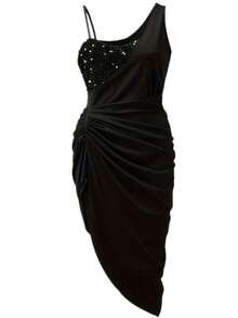 Women Cocktail Dresses - Black - View 3