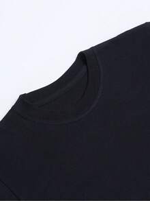 Humorous DJ Wizard EDM Techno House Music T-Shirt, Casual Round Neck Short Sleeve T-Shirt, Breathable Cotton Fabric, Slight Elasticity, Summer Fashion Top, Regular Style, Summer Fashion Short Sleeve, Suitable For Outdoor Camping - 黑色 - 查看 4