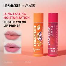 LIP SMACKER 2 件可口可乐合作润唇膏，水果汽水味，保湿滋养，有色唇彩，送给朋友和家人的绝佳礼物，LIPSMACKER - 淺粉色 - 查看 2