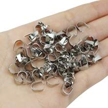 10/100pcs Stainless Steel Lobster Clasp Pendant Connector, Bracelet Necklace DIY Jewelry Accessories
