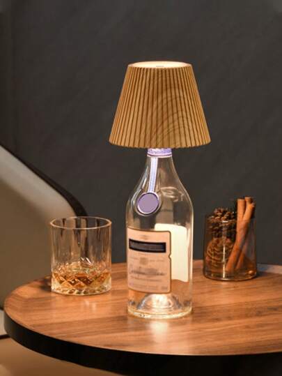 Luminária LED versátil para garrafa de vinho - Luminária de mesa regulável e com controle por toque para decoração de casa, bar e restaurante - Luminária de cabeceira portátil para presentes de Natal e Halloween