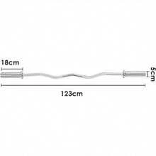 EZ Bar, EZ Curl Bar 4ft, Barbell Bar, Barbell Weight Bar With 2 Spring Clips - Style2 - View 2