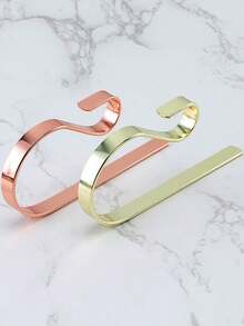 1pc Durable Metal S-Shaped Hook No Drill Wall Hanger Fireplace Hook Desk Edge Multi-Purpose Metal Hook For Home Organization And Space Saving, Ideal For Entryway, Living Room, Bedroom, Office, Kitchen, Mantel, And Workspace, Heavy Duty Mounting On Various Surfaces, Easy Quick-Grab Accessory Holder, Neat And Clutter-Display, Versatile Storage Solution For Coats, Bags, Hats, Keys, Tools, Towels, And Accessories - Multicolor - View 1