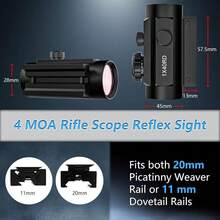 RD1X40 Red Dot Monocular Telescope Cross Point Objective Lens Slingshot Accessories - Black - View 3