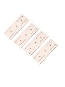 3pcs Painless No-Punch Wall Mount Power Strip Holder,Wall-Mounted Plastic Router Plug Fixed Bracket, Cable Organizer For Non-Drilling Placement Of Data Cables And Power Strips