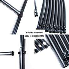 [Metal Garden Arch, Climbing Plants] 2 Sizes Metal Garden Arch - Wedding & Event Decoration, Garden Trellis For Climbing Plants, Assemble Freely - 1 Pack - 黑色 - 查看 3