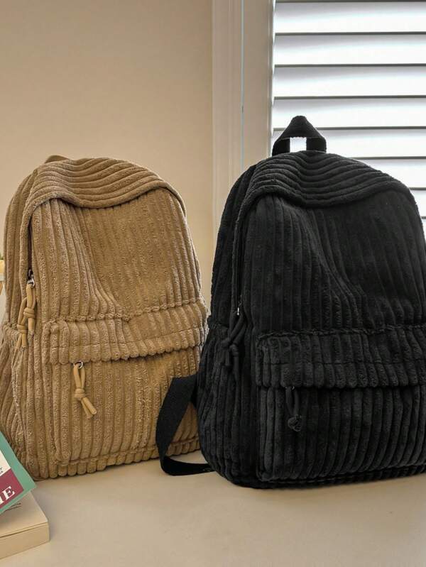 Mochila de pana, nueva versión coreana, versátil, de gran capacidad, para estudiantes universitarios/escolares, para ir y venir, para viajes, para uso diario, bolso para útiles escolares, mochila de vuelta al colegio, mochila para hombres/mujeres, bolsa de viaje, de gran capacidad y ligera, mochila para portátil de negocios y viajes, para chicas universitarias, mochila para hombres, nueva de negocios, bolsa para portátil, de moda casual, mochila para ir y venir al trabajo