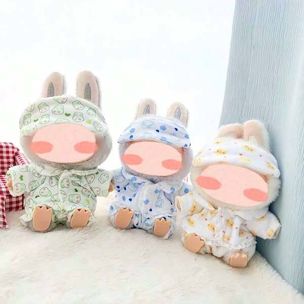 1 pièce Ornement de vêtements assis, série de vêtements de nuit, poupée de fête assise, version émail 1 et 2 portables (vêtements uniquement) (motif du produit aléatoire)