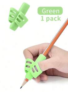 1 pièce/2 pièces Outil d'écriture à double prise en silicone, correcteur de posture d'écriture, prise de stylo en silicone souple et colorée pour enfants, étudiants, dispositif de correction de la posture d'écriture, protecteur de doigt