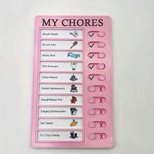 1pc Reusable Checklist Board - Replaceable Blank Paper For Home And Study Planning, Plastic Material, Task Management With Checkboxes, Task Organization | Checklist Board | Plastic Checklist Board, Checklist Organizer