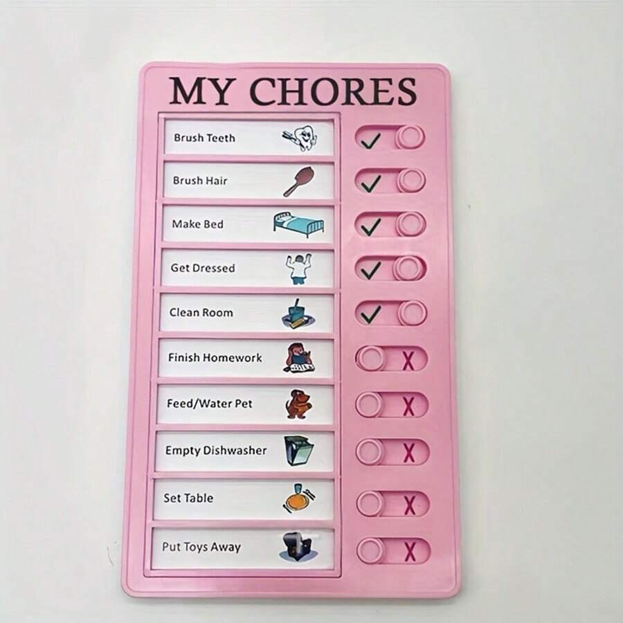 1pc Reusable Checklist Board - Replaceable Blank Paper For Home And Study Planning, Plastic Material, Task Management With Checkboxes, Task Organization | Checklist Board | Plastic Checklist Board, Checklist Organizer