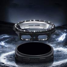 Przynieś diamentową obudowę zegarka pasującą do Galaxy Watch 8 40 mm 44 mm, odporna na wstrząsy, z ramką zderzaka, bez folii ochronnej na ekran
