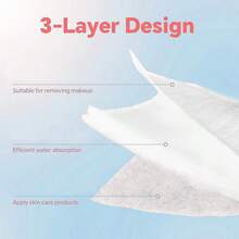 1 Box/2 Boxes Disposable Square Facial Cleansing Pads, Dry & Wet Dual-Use, Multi-Purpose Skin Care, Daily Skincare, Skin Cleansing, Makeup Removal, 100pcs/Box, 7*6CM