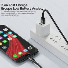 Toocki Micro USB 数据线 快速充电数据线 适用于 Realme Redmi S6 S7 手机充电器线 Micro USB 线 Nan - 彩色 - 查看 3