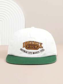 1 szt. Miękka czapka baseballowa z haftowanym napisem Crown, czapka typu snapback z płaskim daszkiem w stylu vintage Street Style dla kobiet, wygodna, duża głowa, nowa jesień/zima