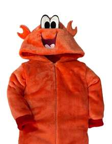 Disney Mameluco con gorro bordado sin pie  Sebastian - Naranja - Ver 4