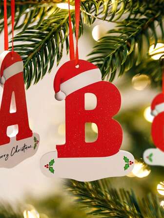 1 buc. Ornament suspendat cu literă de Crăciun, 26 buc. Pandantiv acrilic cu alfabet de Crăciun, Decor suspendat cu literă de binecuvântare DIY, Potrivit pentru bradul de Crăciun, Acasă, Cameră, Dormitor, Exterior, Petrecere, Sărbători de Crăciun, Consumabile pentru petrecere de Crăciun, Decor suspendat cu temă de Crăciun, Favoriță pentru petrecere, Decorațiuni de Crăciun, An Nou Fericit, Decorațiuni de Crăciun, Cadou de decorațiune de Crăciun, Cadou pentru prieteni și familie Decor pentru casă Decor pentru cameră Iarnă