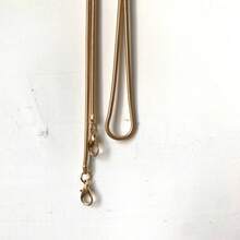 1pc Metal Snake Bone Chain Strap, Universal Bag Accessory - Gold - View 4