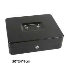 Caja de llaves portátil, caja de seguridad para el hogar y la tienda, caja de acero para dinero, caja de seguridad para efectivo, almacenamiento oculto para monedas, dinero y joyas