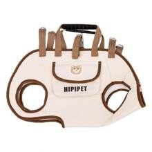 Cute Breathable Dog Backpack , Portable Traction Backpack With Adjustable Straps For Cats And Dogs, Crossbody Or Shoulder Carry, Pet Supplies Stylish Dog Gear Cat Carrier Cat Backpack Bike Trailer - White - View 6